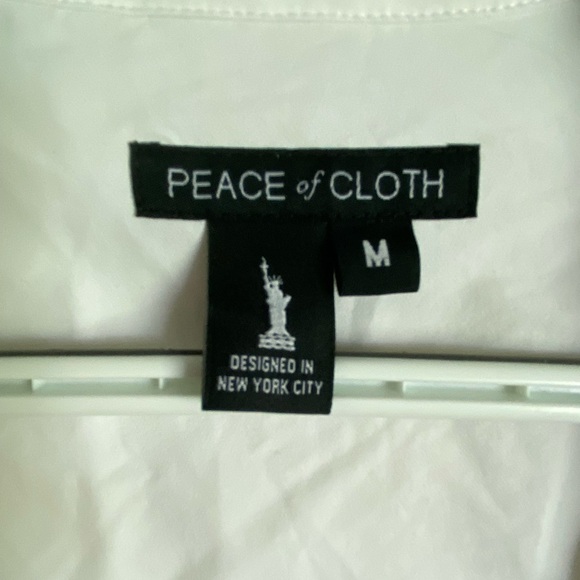 PEACE OF CLOTH by Jaime MAJESTIC STRETCH MARIEL MOTO JACKET Bleach White Sz Med - Picture 4 of 16